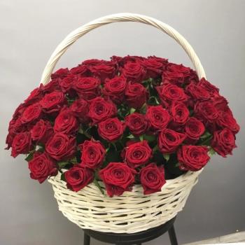 Букет Корзина с 115 розами [код: 215763tm]